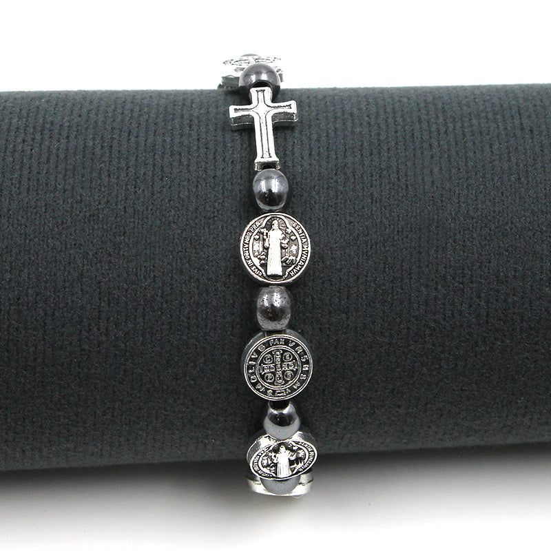 Pattern Cross Bracelet