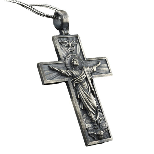 Jesus Cross Retro Style Necklace
