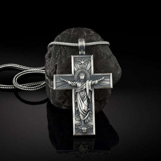 Jesus Cross Retro Style Necklace