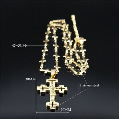 Cross Stainless Steel Necklace Ornament