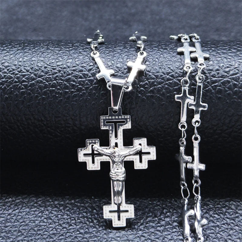Cross Stainless Steel Necklace Ornament