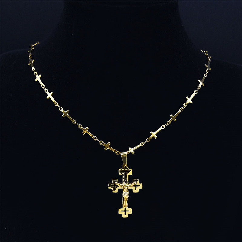 Cross Stainless Steel Necklace Ornament