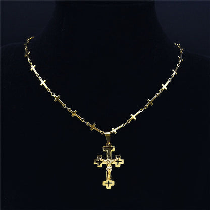 Cross Stainless Steel Necklace Ornament