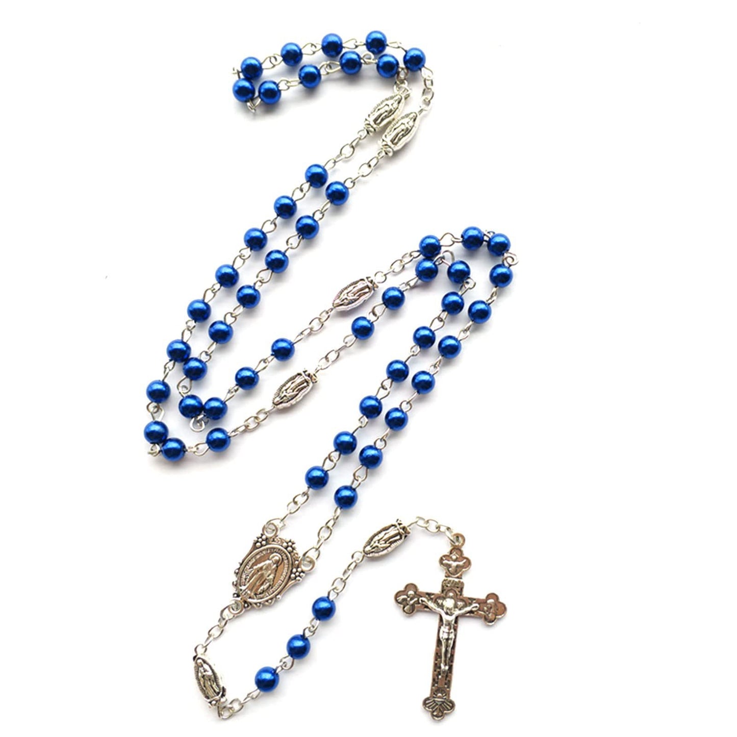 Blue Bead Rosary