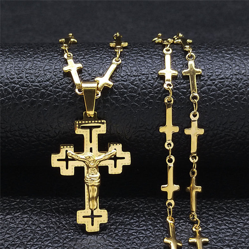 Cross Stainless Steel Necklace Ornament