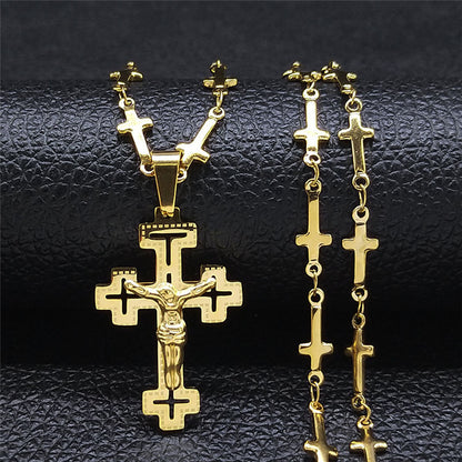 Cross Stainless Steel Necklace Ornament