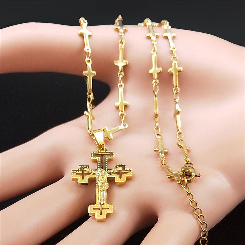 Cross Stainless Steel Necklace Ornament
