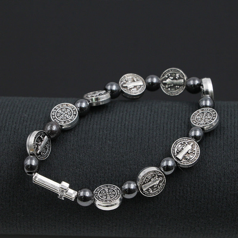 Pattern Cross Bracelet