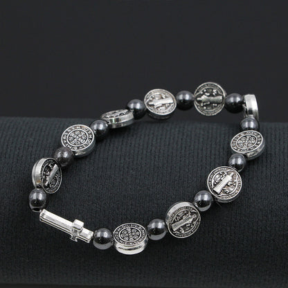 Pattern Cross Bracelet