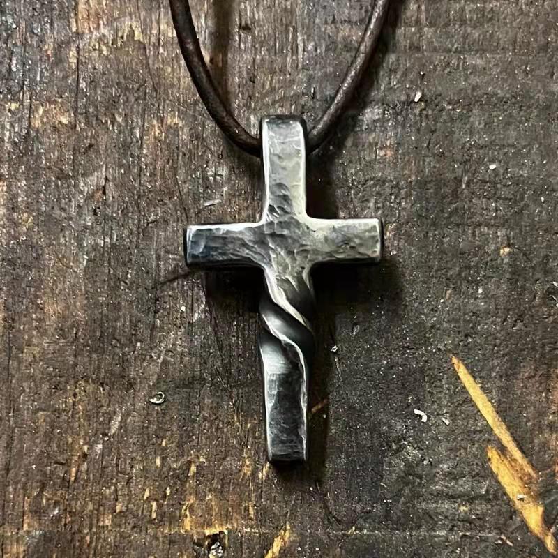 Twist Cross Necklace