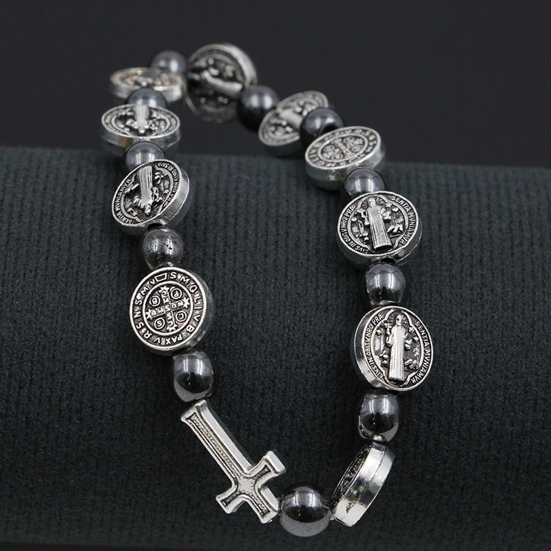 Pattern Cross Bracelet
